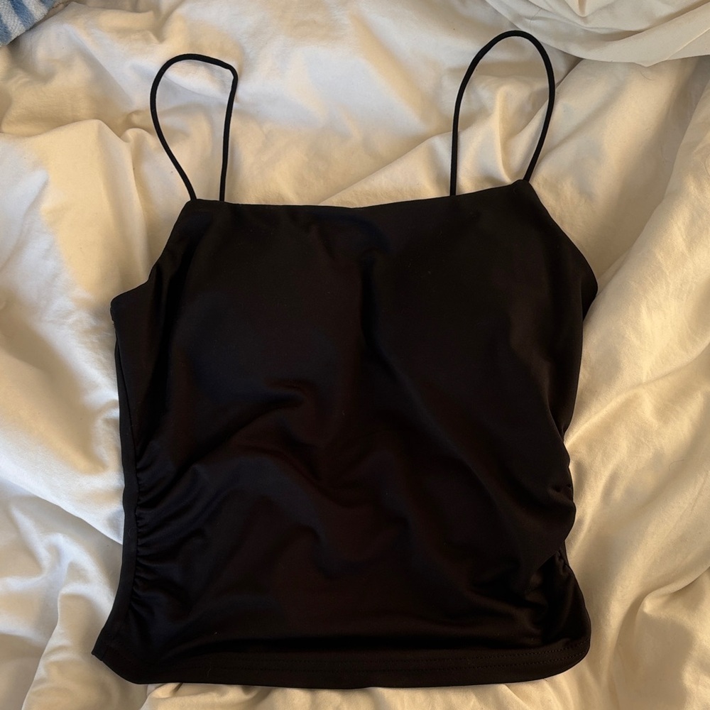SHEIN Black Camisole with Spaghetti Straps